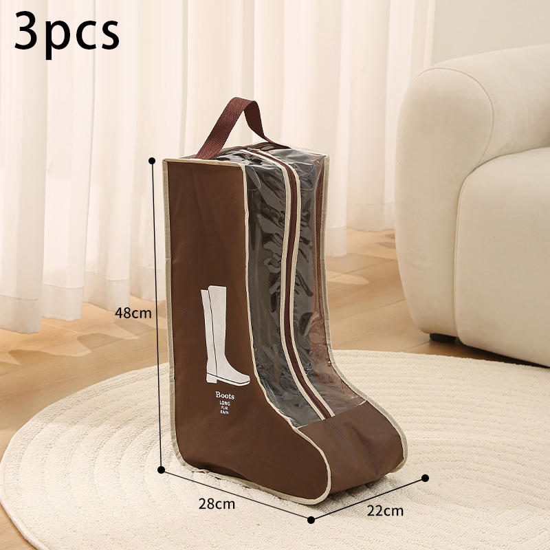 Household Transparent Short Boot Storage Bag Waterproof Dustproof Shoes Protection Bag Long Boots Pocket Moistureproof Container