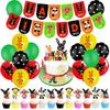 Bunny Kids Bing Birthday Party Supplies Decor Balloon Banner Cupcake Topper Prop