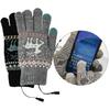 1 пара перчаток с подогревом и зарядкой через USB, сенсорный экран, регулируемый, 3 уровня нагрева, толстые