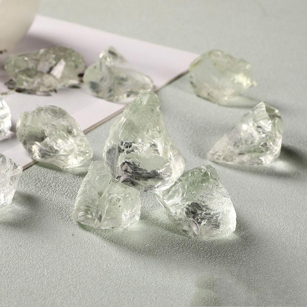 Handmade Home Decor Diffuser Stone Ornaments Fish Tank Decor Healing Crystals Glass Original Stone