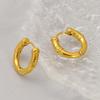 Новые модные золотые серьги-кольца темперамент ретро благоприятные серьги в виде облаков золотые титановые стальные пряжки для ушей для женщин