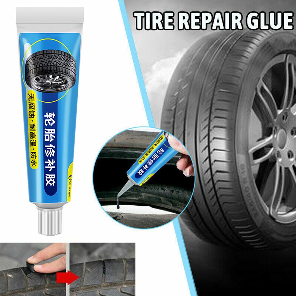 1/2Pcs Tire Repair Black Glue Liquid Strong Rubber Wear-resistant Non-corrosive Adhesive Instant Bond Leather Tire Repair Tool