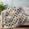 Spring Bird Throw Blanket Bird Watchers Gift Lovers Blue Yellow Bird Fleece Lap Blanket Mother's Day Gift for Christmas Present
