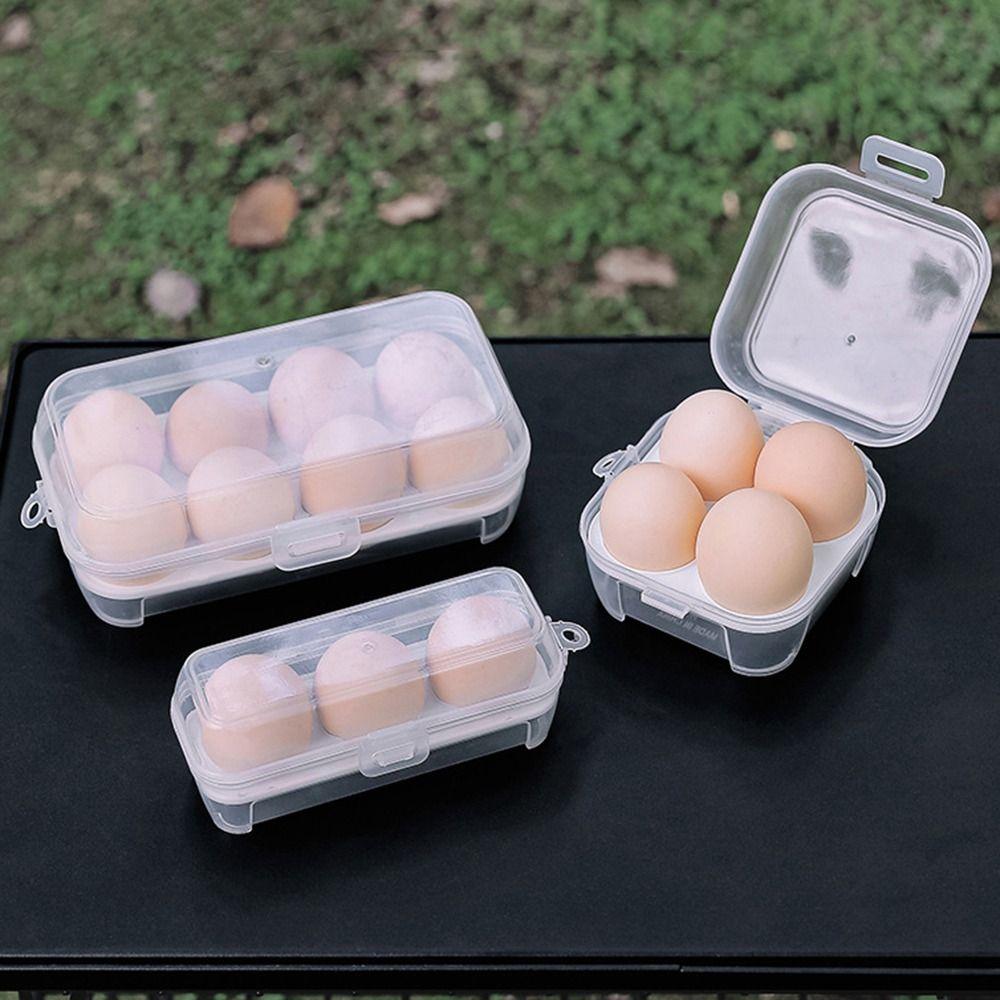 Container Egg Box Anti-fall Eggs Case High Quality Kitchen Organizer For Outdoor Camping