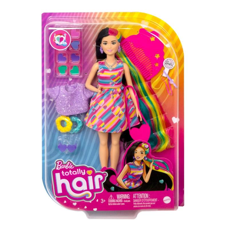 Кукла БАРБИ Totally Hair HEART с длинными волосами MATTEL