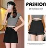 Women's Slim-Fit White Knitted Fishtail Skirt - Fall/Winter 2025 Collection