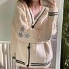Женский вязаный кардиган Off-White с рукавами летучая мышь - Элегантный свитер с длинным рукавом для осени/зимы