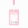 Double-sided, Staff Work Card Cover, Pass Access Card Holder, Name Badge Holder, ID Tag, Bus Card Sleeve, with Lanyard