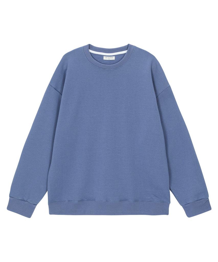 LXT Solid Cotton Heavyweight Oversized Sweatshirt [Blue]