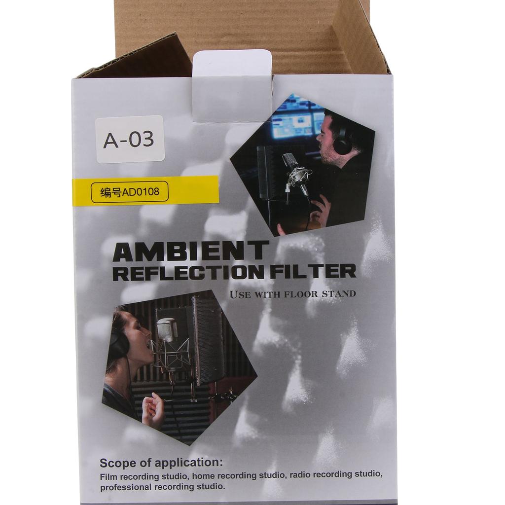 Professional Studio Microphone Soundproof Shield Sound Absorption Reflection Filter Sponge Soundproof Shield