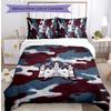 West Ham United Football Printed 3 Pieces Bedding Set, Comfortable Skin Friendly Bedroom Duvet Cover Set