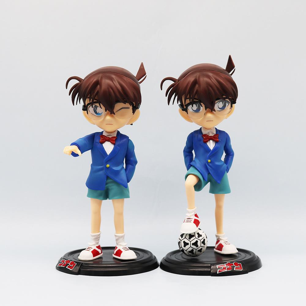 Hot 20cm Anime Detective Edogawa Kudou Shinichi figure PVC Figure Doll Collection Display Toy Model Decoration Gift In Stock