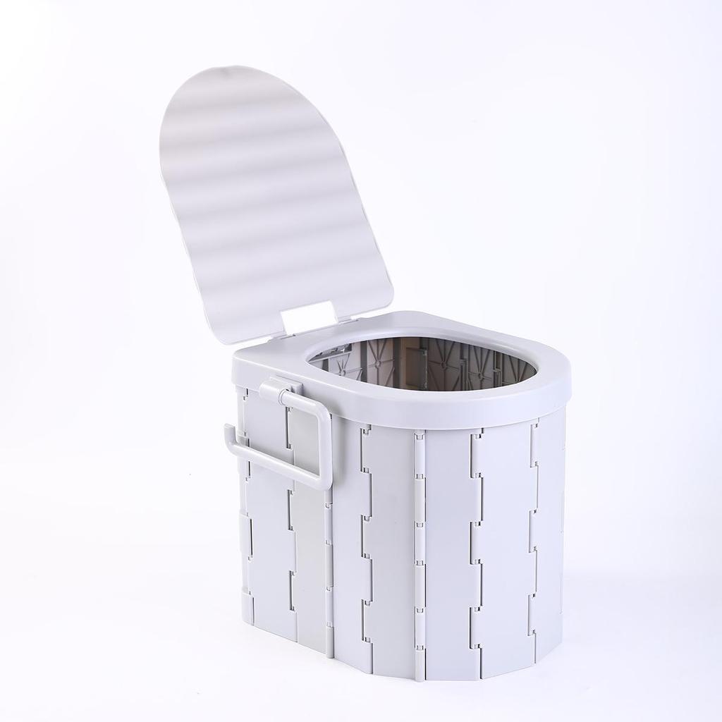Портативное складное кресло-туалет с защитой от запаха: Твердитель для экстренного кемпинга и дорожных туалетов