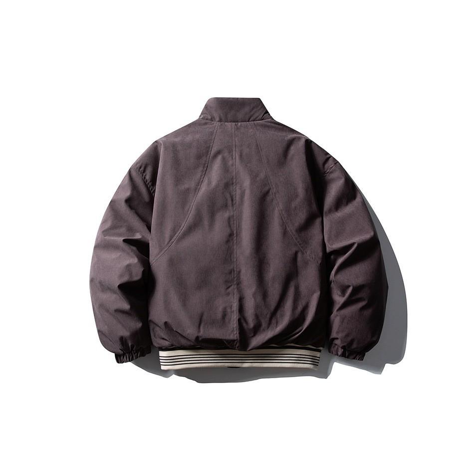 CROWD CITY Men's Japanese Retro Winter Padded Cotton Jacket - Thickened Stand Collar Outerwear Y604