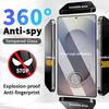 Защитное покрытие от шпионажа на 360° для Samsung Galaxy S24 Ultra S25 Ultra S24 S25 Plus, полное покрытие, закаленное защитное стекло