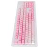 104 шт. Индивидуальные колпачки для клавиш розовые белые PBT непрозрачные боковые гравировки маслоотталкивающее покрытие матовые эргономичные