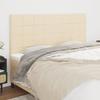 Headboard Cream 160 x 5 x 118 128 cm Fabric