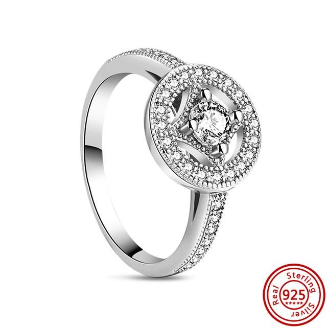 Новое весеннее кольцо с цветочным бантом и перьями, Корона клевера, сверкающее стерлинговое серебро 925 пробы, круглое кольцо, женское оригинальное европейское ювелирное украшение