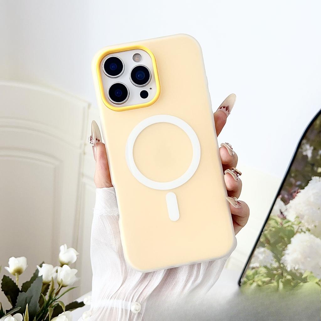 Однотонный гелевый чехол «два в одном» для телефона Apple 16PROMAX, Подходящий для Iphone15 Противоударный и простой защитный чехол