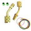 Adapter For Mini Split HVAC System 5/16" Female Quick Couplers 1/4" Male Flare Ductless Mini Split Systems Full Swivel Tip
