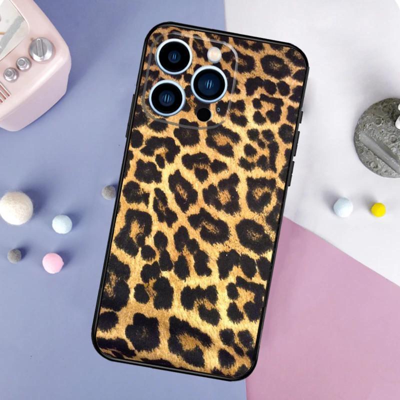 Подходит для чехла для мобильного телефона Apple IPhone13 Mini, чехол для мобильного телефона с черно-белым леопардовым принтом, окрашенный и устойчивый к падениям