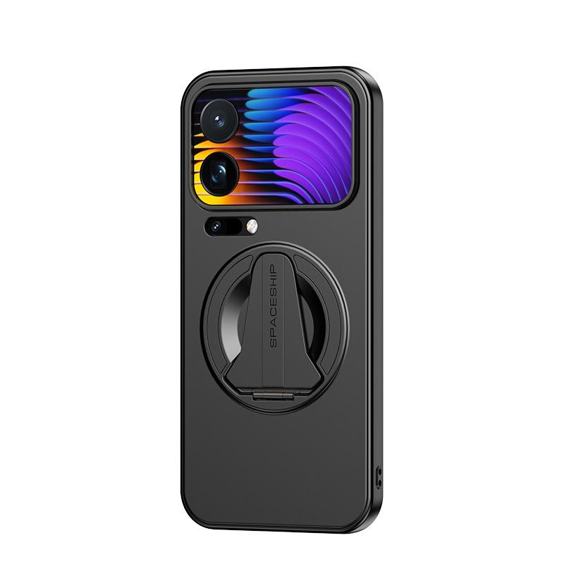Подходит для Xiaomi 17ProMax чехол для мобильного телефона с магнитом в виде космического корабля Xiaomi 15 невидимая подставка POCOF7Pro защитный чехол