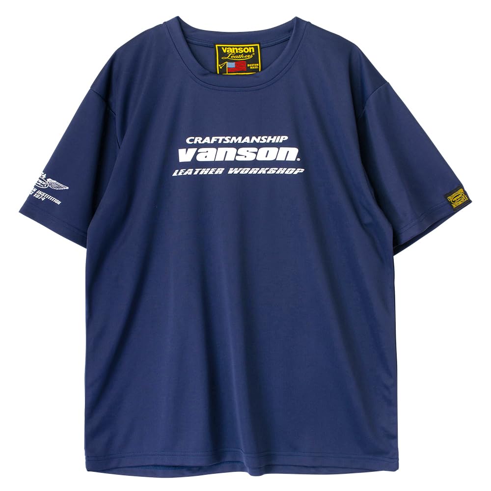Vanson Streetwear Mesh T-Shirt, Navy