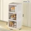 Foldable Cosmetics Storage Boxes Double Door Acrylic Skincare Organizer Case Household Multi Layer Stationery Organize Shelves
