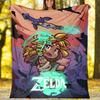 1pc Game Zelda Theme Blanket - Digital Print, Polyester, Cozy for All Seasons, Perfect for Outdoor, and Travel