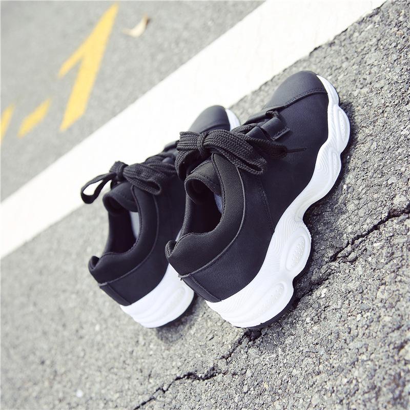 Spring New Women's Casual Shoes Korean Version of Student Platform Sports Shoes Running Shoes Fashion Versatile Trendy Shoes