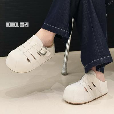 Тапочки Baotou женские летние на мягкой подошве ветровки полумопс, сандалии женские туфли замшевые мопс на плоской подошве