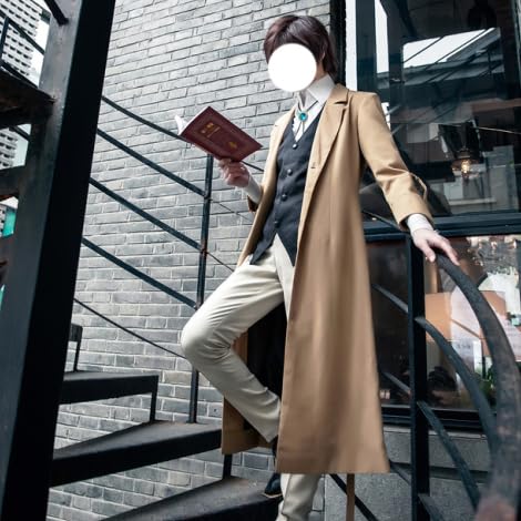 Костюм для косплея повседневной одежды Дазая Осаму из аниме «Проза бродячих псов» (Женский Средний, Экспресс-доставка)