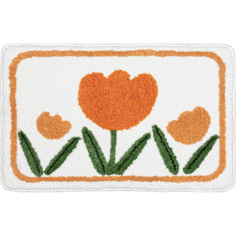 Ковер с рисунком для ванной комнаты, впитывающий вход, быстросохнущий ковер для спальни, противоскользящий, утолщенный, кашемировый