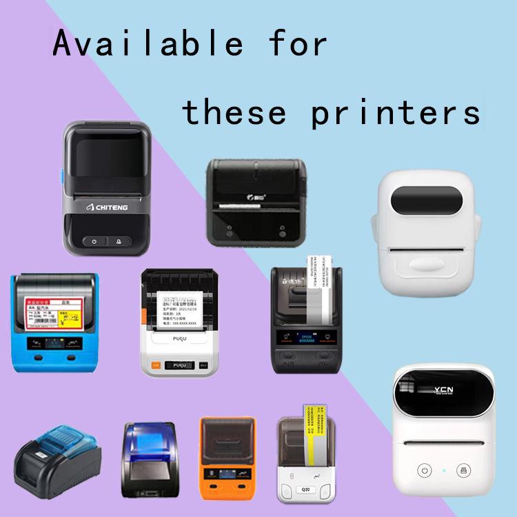 Compatible Waterproof Label Stickers for Jingchen B21/B3S, Yakelai M108, Ningyou P50, Puqu Printers