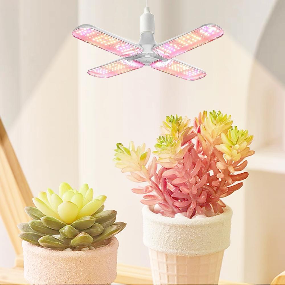 36W Full Spectrum E27 Plant Growing Light Foldable E27 Phyto Lamp Bulb E27 Plant Lamp for Indoor Plants Flower Seedling