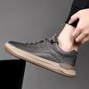 Модные оригинальные мужские повседневные кроссовки, стильные туфли из натуральной кожи, удобные туфли-оксфорды с круглым носком, универсальные дышащие кроссовки для ходьбы 2024