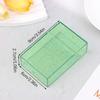 Прозрачный блестящий небольшой ящик для хранения Kpop Photo Mini Card Holder Flip Lid Photo Case Small Candle Candle Organizer