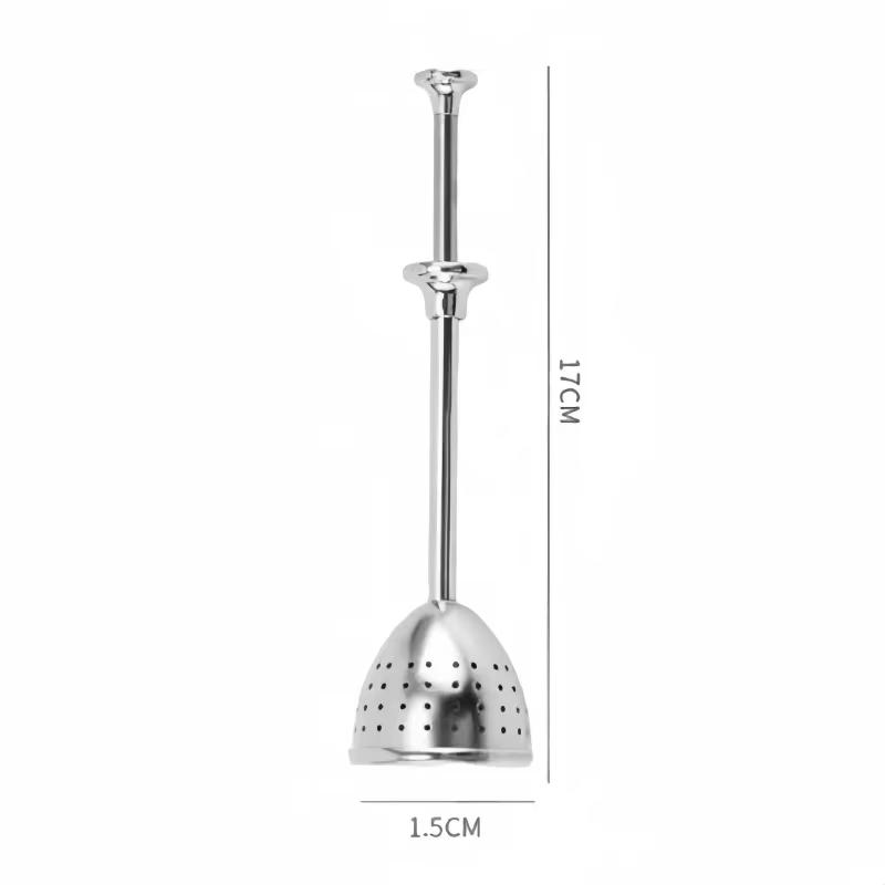 304 Stainless Steel Tea Filter Recyclable Tea Strainer Ball Metal Tea Bag Teapot Adjustable Tea Infuser Filter Kitchen Gadget