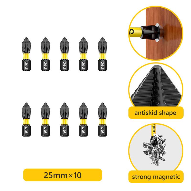 Non-Slip Impact Batch Head Strong Magnetic Cross High Torque Hardness Screw 25/50/65/70/90mm Waterproof Ph2 Screwdriver Bits Set