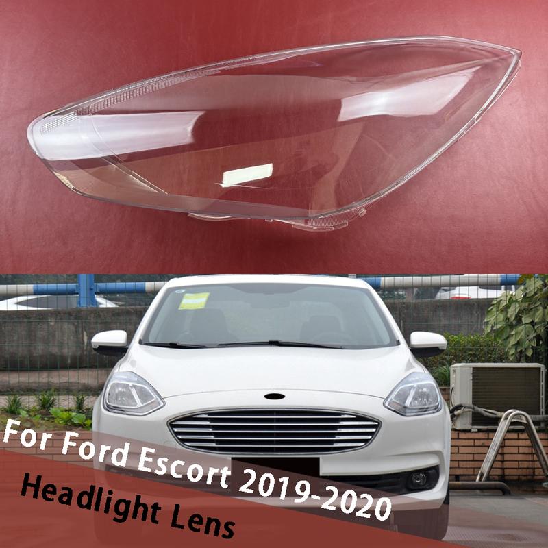 Для Ford Escort 2019 2020 (Низкий) Прозрачная крышка передней фары, корпус фары, стекло, плексиглас, замена оригинального абажура
