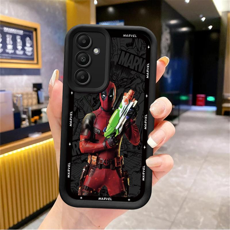 Чехол для телефона Marvel Deadpool для Samsung Galaxy A15 A25 A35 A55 A51 A71 A72 A73 A52 A52s A53 A54 Мягкий 4G 5G Мягкая накладка