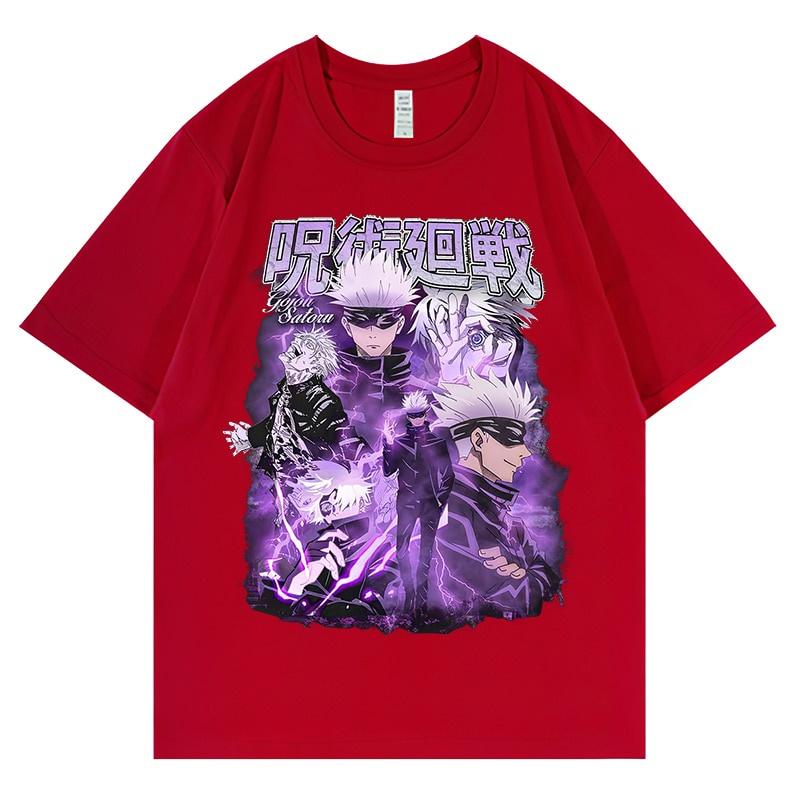 Женские футболки японского аниме дзюдзюцу кайсен графические футболки топы летние Harajuku негабаритные готические футболки с короткими рукавами