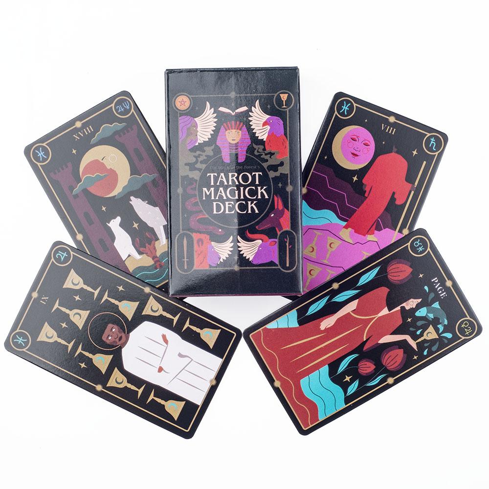 Колода Таро Магии Настольные Карты Оракула для Вечеринки Гадания и Духовного Озарения Настольная Игра