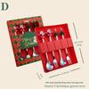 Cartoon Christmas Stainless Steel Cutlery Set: Colorful Spoon & Fork