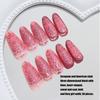 Миндальные накладные ногти глянцевые наклейки для ногтей 15 размеров, 30 шт. французские типсы для ногтей для DIY украшений для нейл-арта
