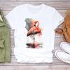 (Asian Size) Tee Top Dragonfly Lovely Trend Clothing Casual Short Sleeve Fashion Tshirt Women Print Lady Female Graphic T-shirt
