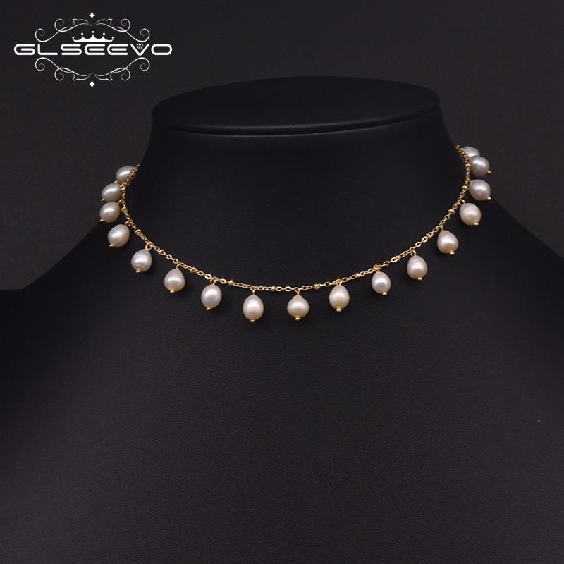 Natural Freshwater Pearl Necklace Women Versatile French Vintage Fashion Light Luxury Elegant Temperament Sweater Chain Pearl