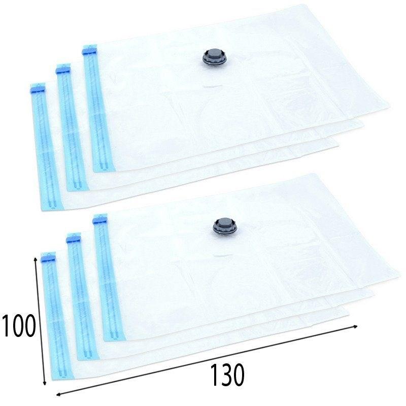 Vacuum bags vacuum bag for clothes bedding sweaters set of 6 pieces 130x100 cm