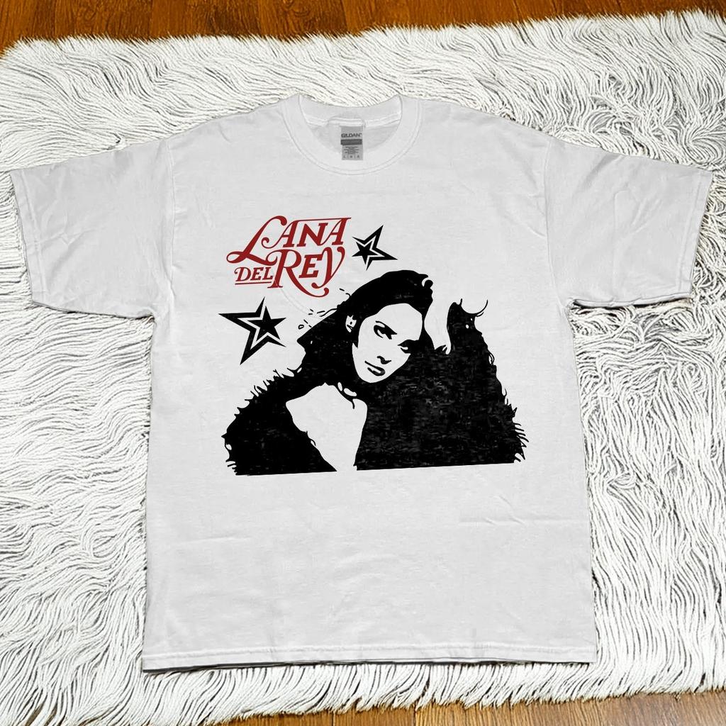 Футболка со звездой Lana Del Rey, Черная хлопковая футболка, Размеры от S до 5XL