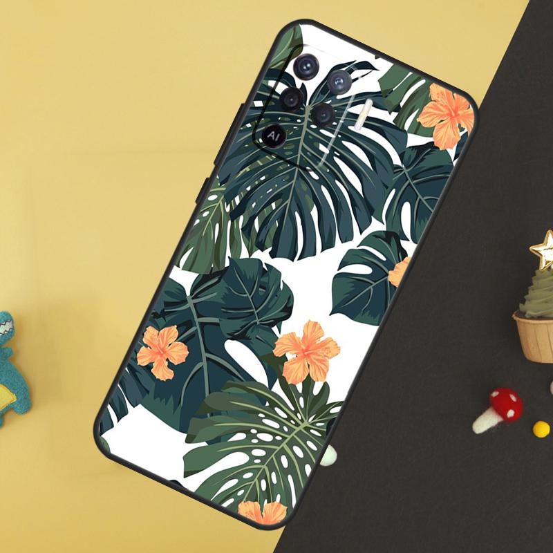 Тропический рай Гавайский цветок Для OPPO A79 A58 A78 A98 A53S A57S A54S A74 A94 A17 A77 A5 A9 A96 A76 A16 A52 A72 A15 Чехол